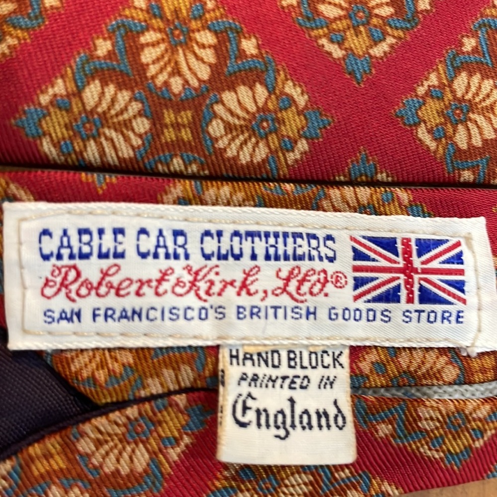 Hand Block Printed Tie - image 4